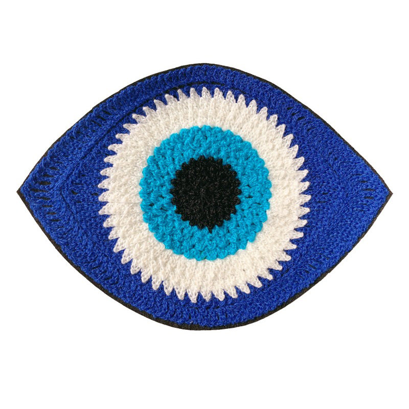 podkładka z haftowanym okiem przeciwzłu mowym