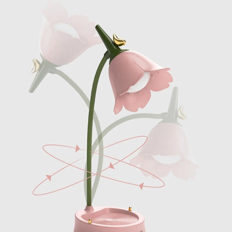 Lampka stołowa z kwiatkiem wróżki