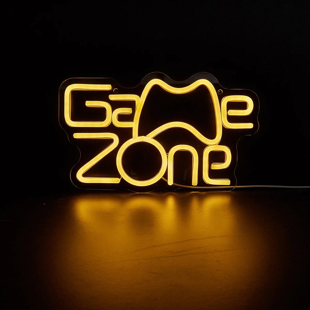 Świecąca na ścianę neonowa tablica Game Zone
