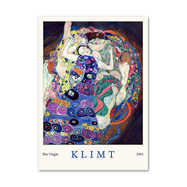 Klimt Zielony Plakat na Płótnie Art Hoe
