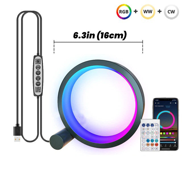 Lampa stołowa z halo LED