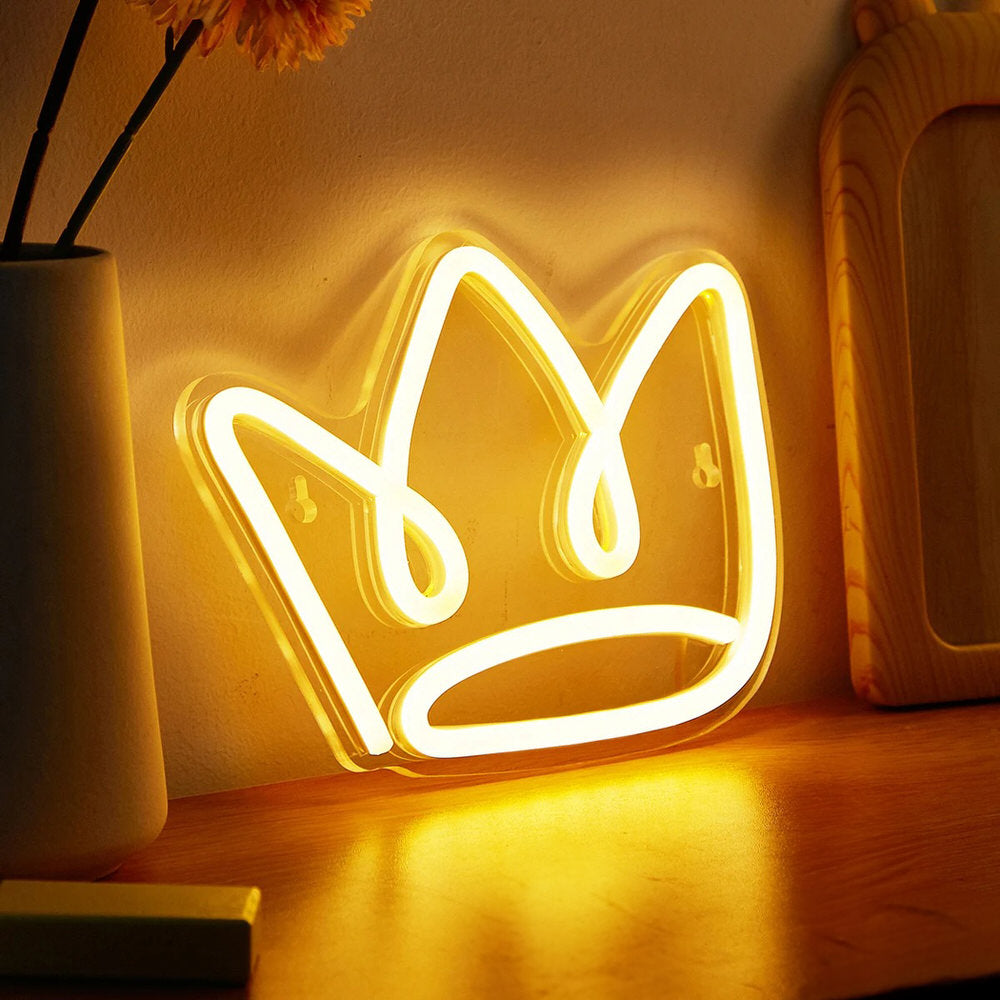 Neonowy napis Princess Crown LED