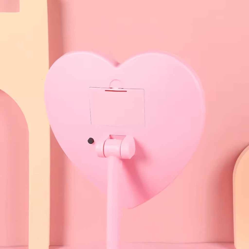 Lustro toaletka w kształcie serca z podświetleniem