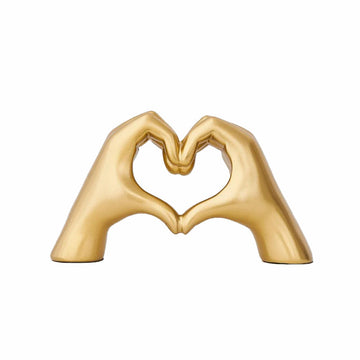 Dekoracja biurkowa w kształcie serca z dłoni