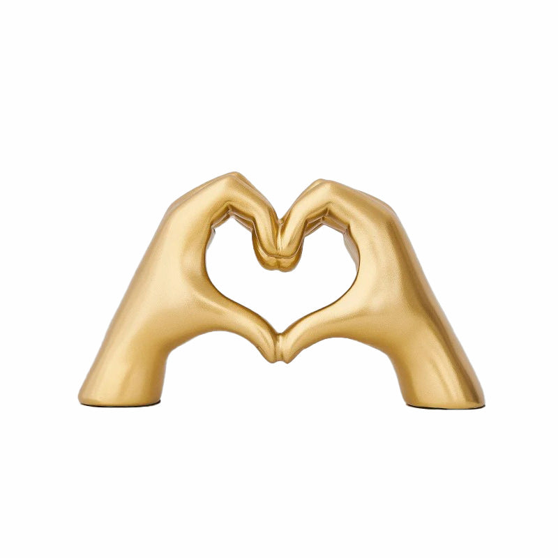 Dekoracja biurkowa w kształcie serca z dłoni