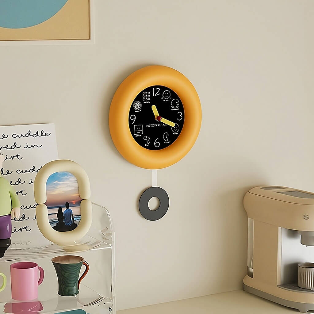 Historia Sztuki Minimalistyczny Okrągły Zegar Ścienny