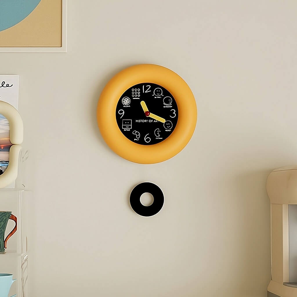 Historia Sztuki Minimalistyczny Okrągły Zegar Ścienny
