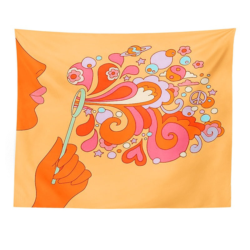 Gobelin z bańkami mydlanymi Indie World