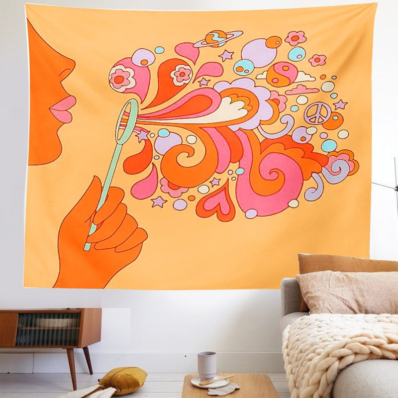 Gobelin z bańkami mydlanymi Indie World