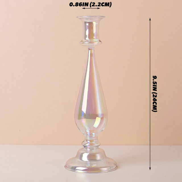 Wazon na świecę z iryzującym szkłem