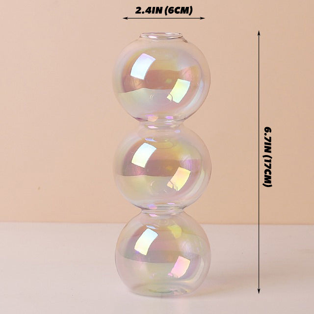 Wazon na świecę z iryzującym szkłem