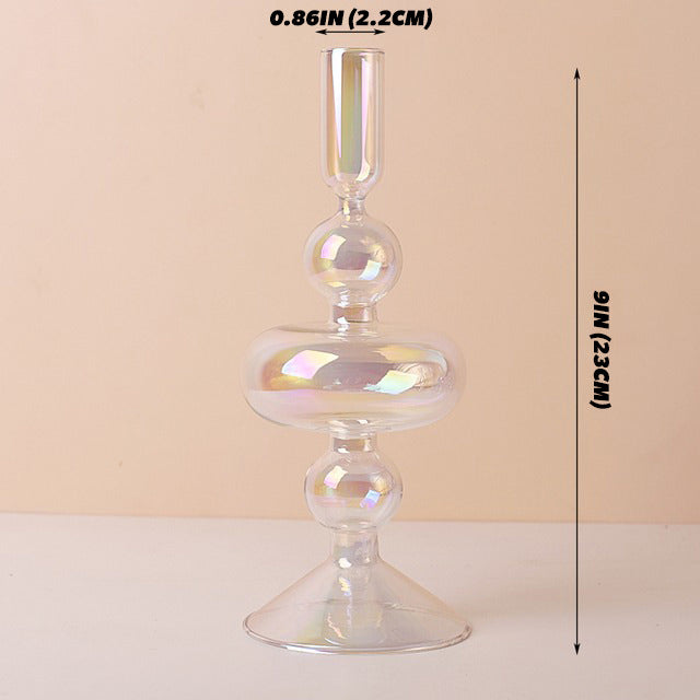 Wazon na świecę z iryzującym szkłem