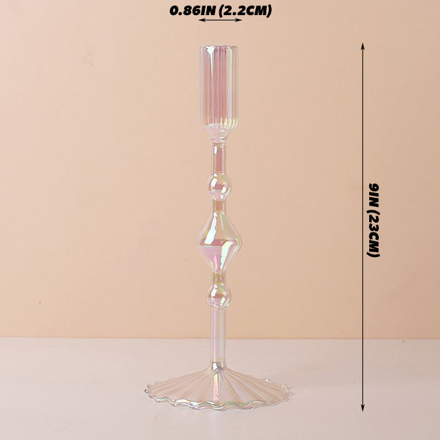 Wazon na świecę z iryzującym szkłem