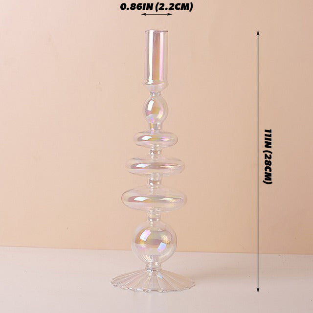 Wazon na świecę z iryzującym szkłem