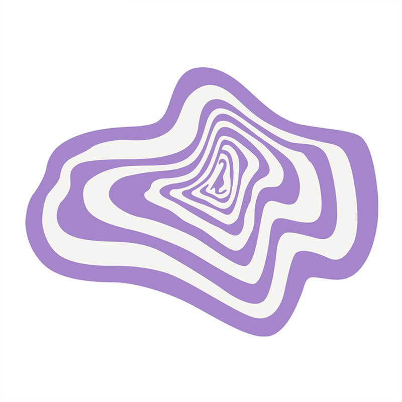 Dywanik z wzorem Hypno Blob