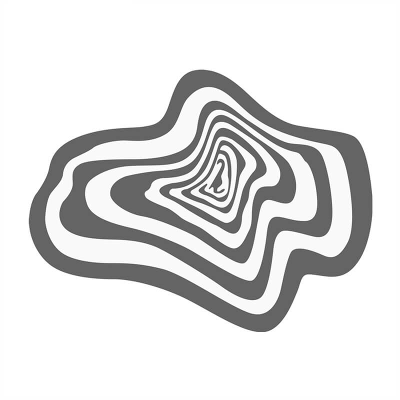 Dywanik z wzorem Hypno Blob