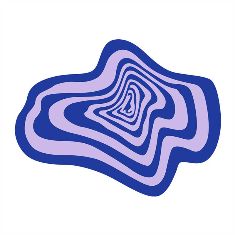 Dywanik z wzorem Hypno Blob