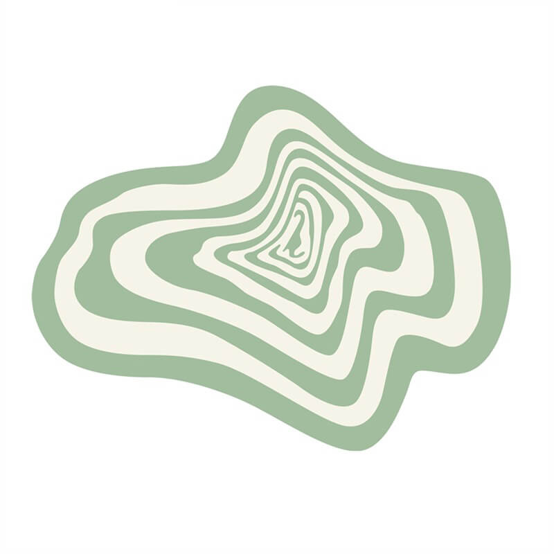 Dywanik z wzorem Hypno Blob