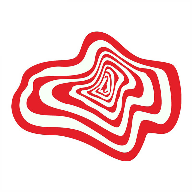 Dywanik z wzorem Hypno Blob