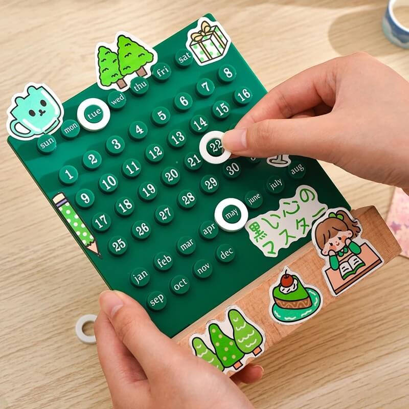 Kawaii kalendarz na blat