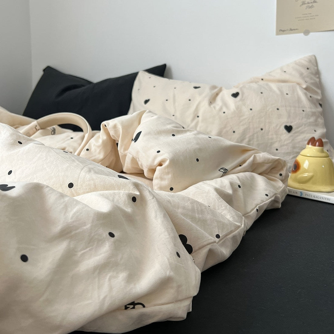 Zestaw pościeli Małe Serduszka i Groszki