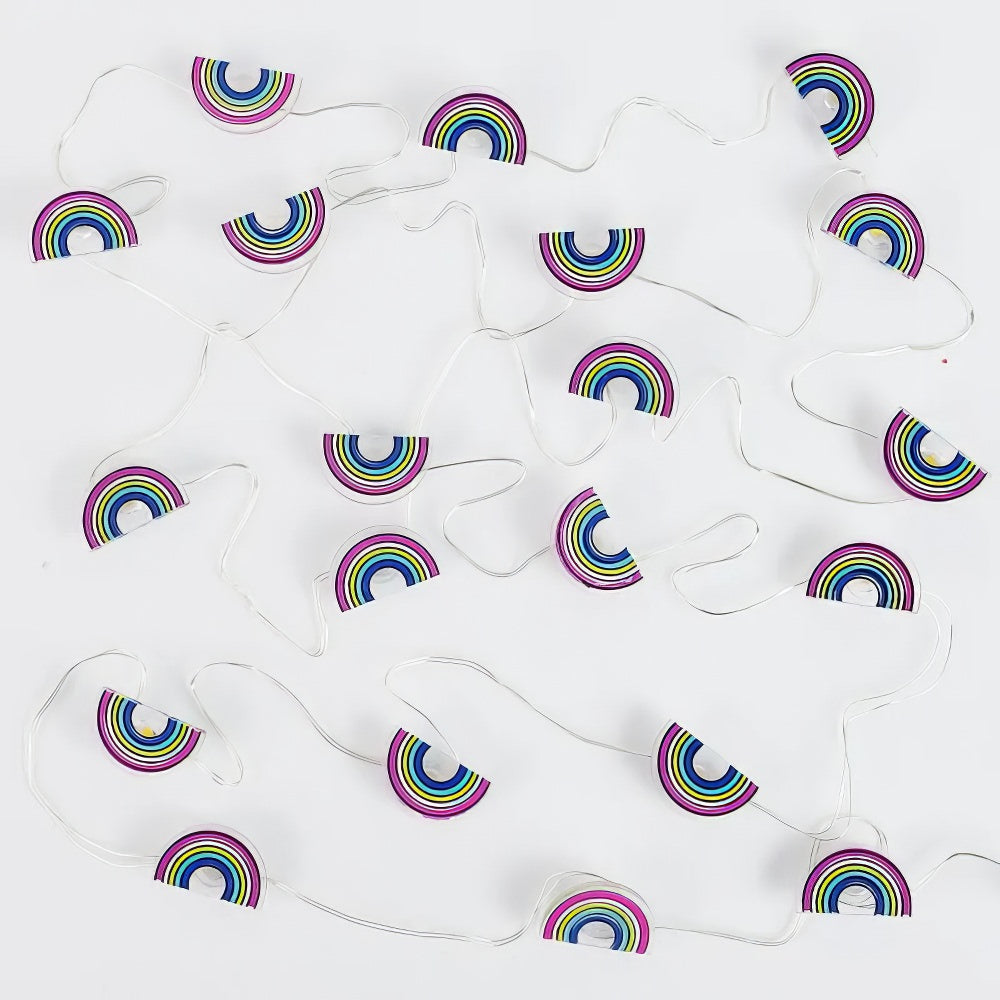 Miniaturowe świetlówki na sznurku z motywem tęczowej wróżki