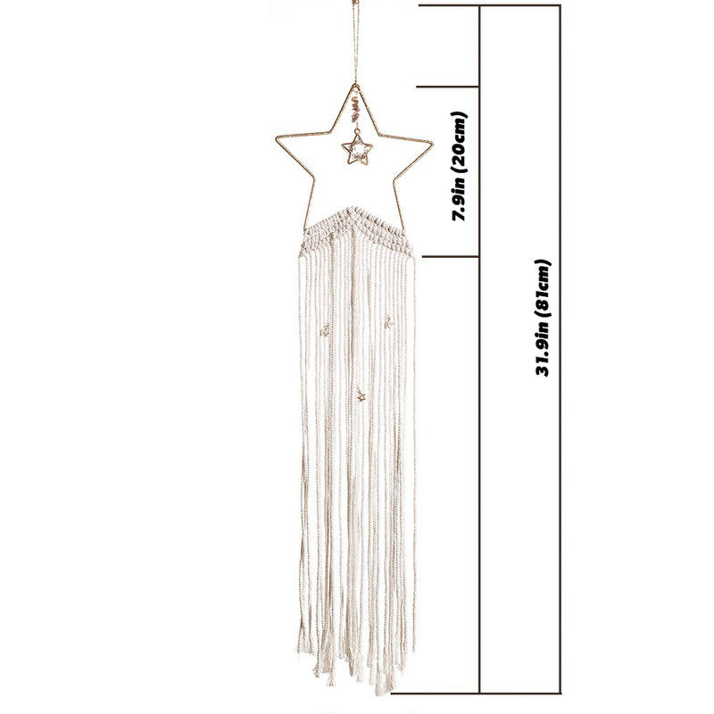 Gwiezdny makramowy pajęczyna snycatcher