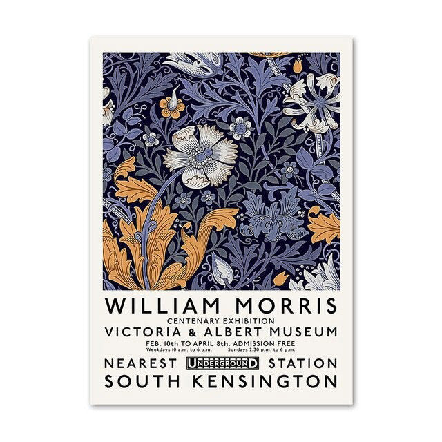 Jamki na płótnie do galerii sztuki w kolorach niebieskim i żółtym