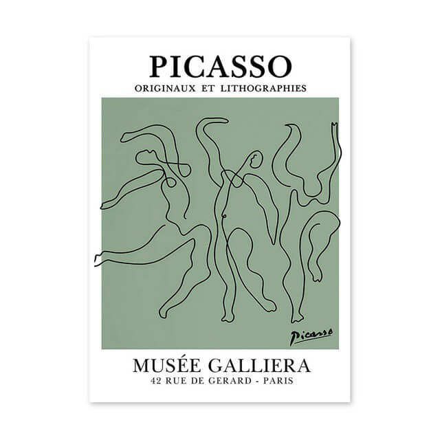 Zielony Art Mix - Plakaty na płótnie