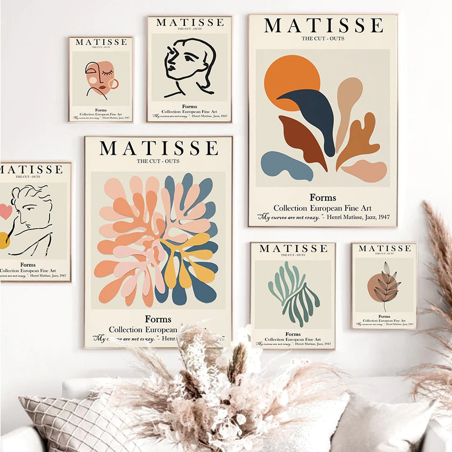 Plakaty na płótnie z konturem Matisse