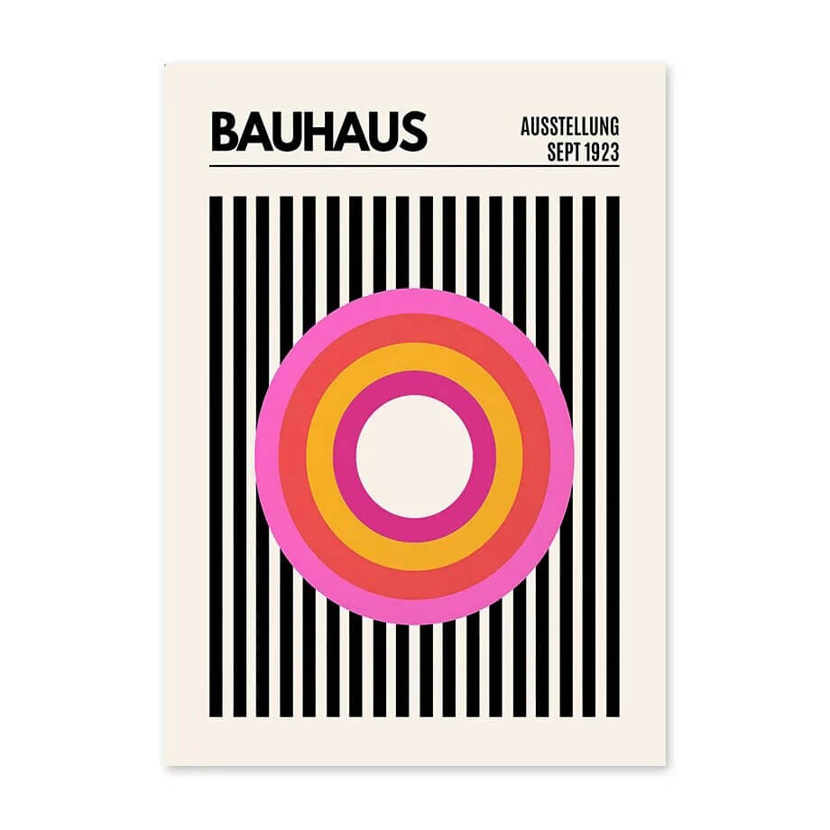 Różowe plakaty z kolażem artystycznym na płótnie