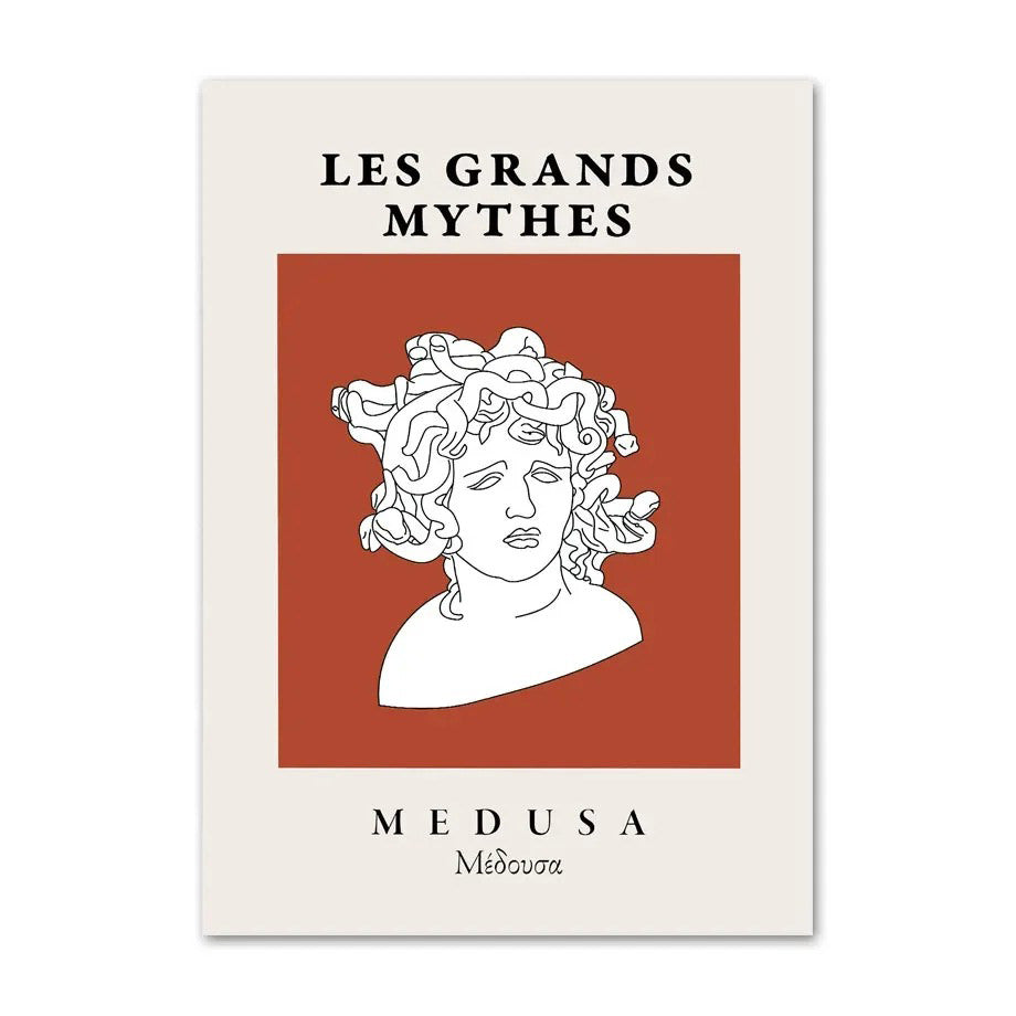 Duże plakaty mitów na płótnie