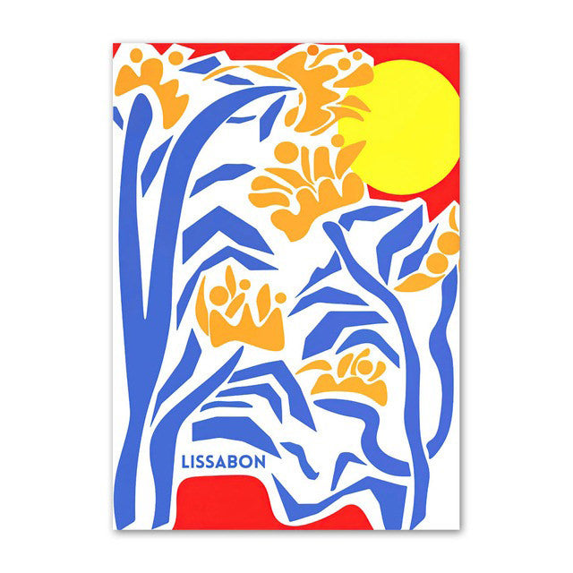 Nowoczesne plakaty z motywem kwiaciarni na płótnie