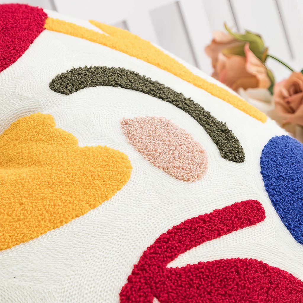 Nowoczesna Poduszka z Kształtem Miłosnego Serca z Welurowym Niciem