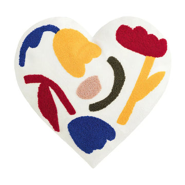 Nowoczesna Poduszka z Kształtem Miłosnego Serca z Welurowym Niciem