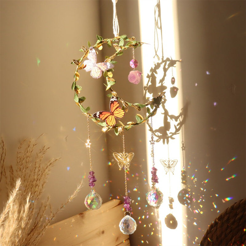 Wydra Motyl Księżyc Suncatcher