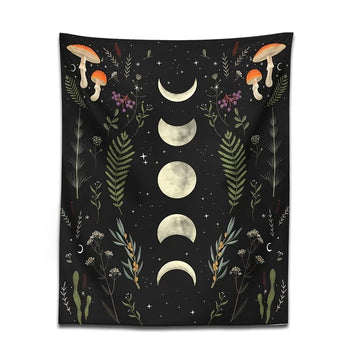 Tapestry z grzybami Moon Garden