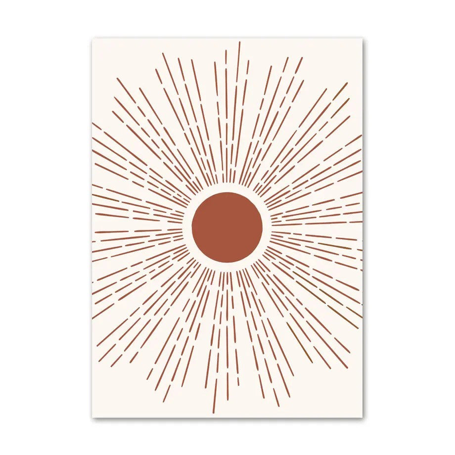 Plakaty na płótnie w stylu boho Moongirl