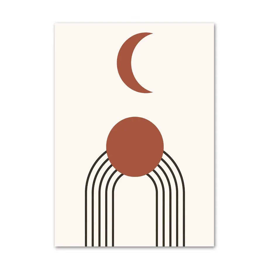 Plakaty na płótnie w stylu boho Moongirl