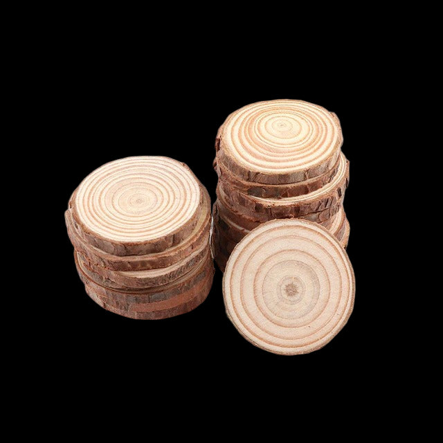 Naturalne podkładki z drewnianych plasterków