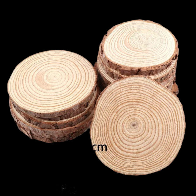 Naturalne podkładki z drewnianych plasterków