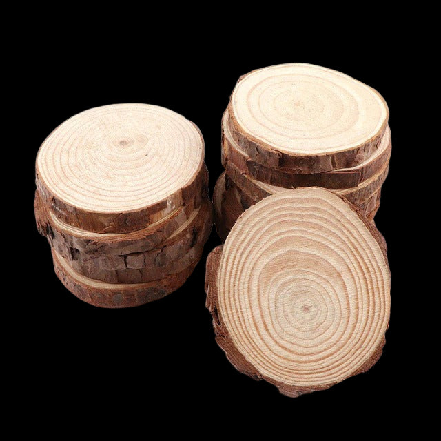 Naturalne podkładki z drewnianych plasterków