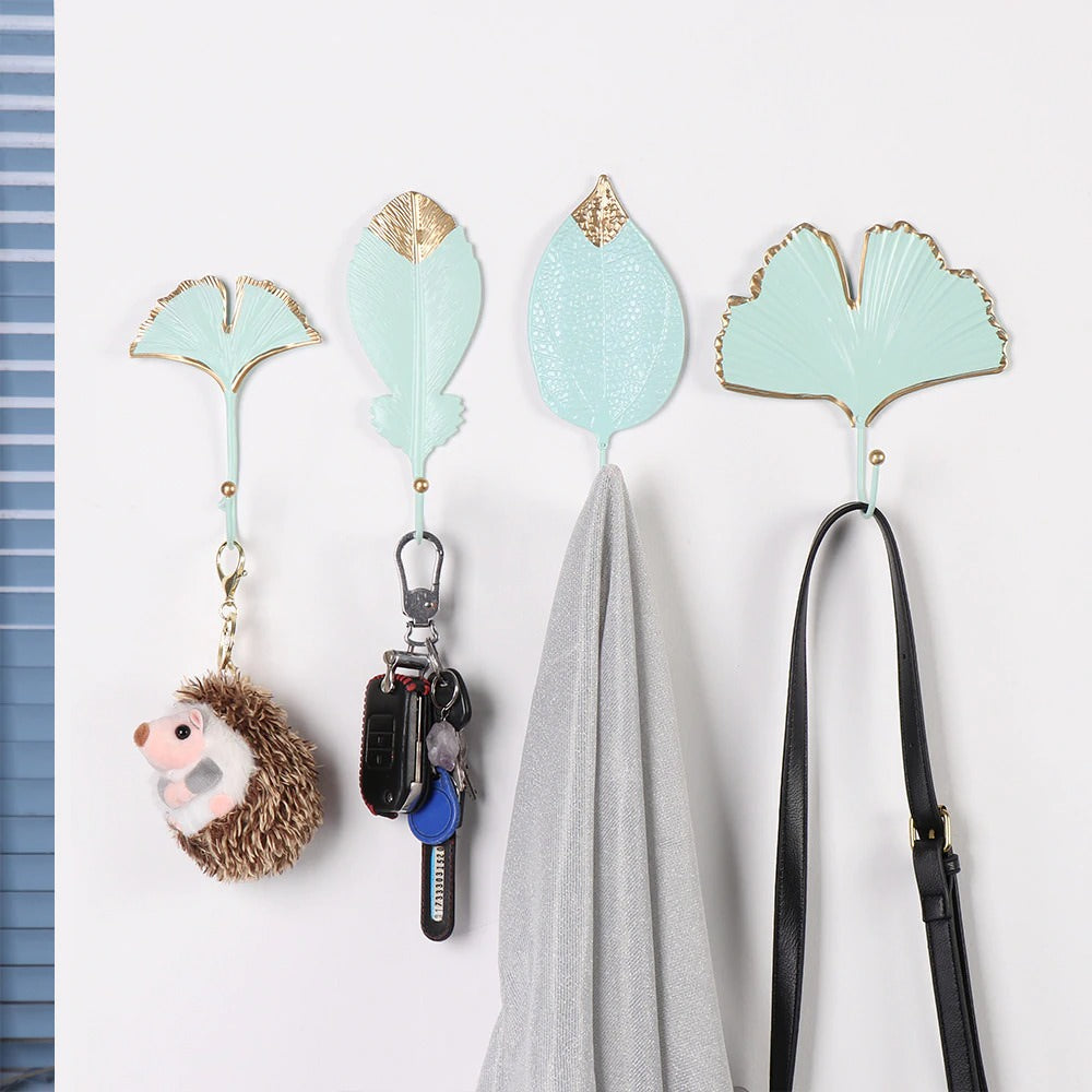 Złota Kinkietowa Wieszaka na Ścianę