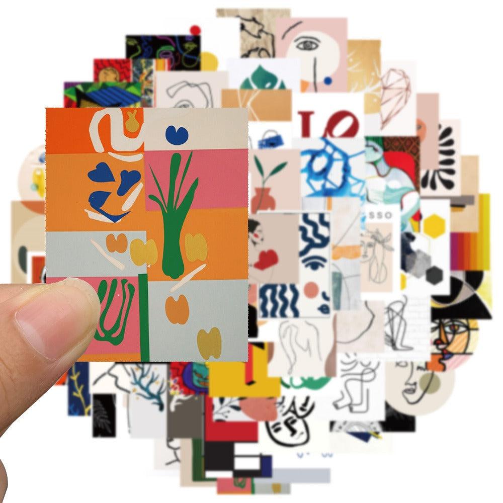 Zestaw Nakletek z Konturami Sztuki