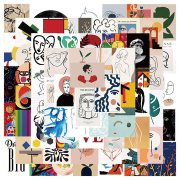 Zestaw Nakletek z Konturami Sztuki