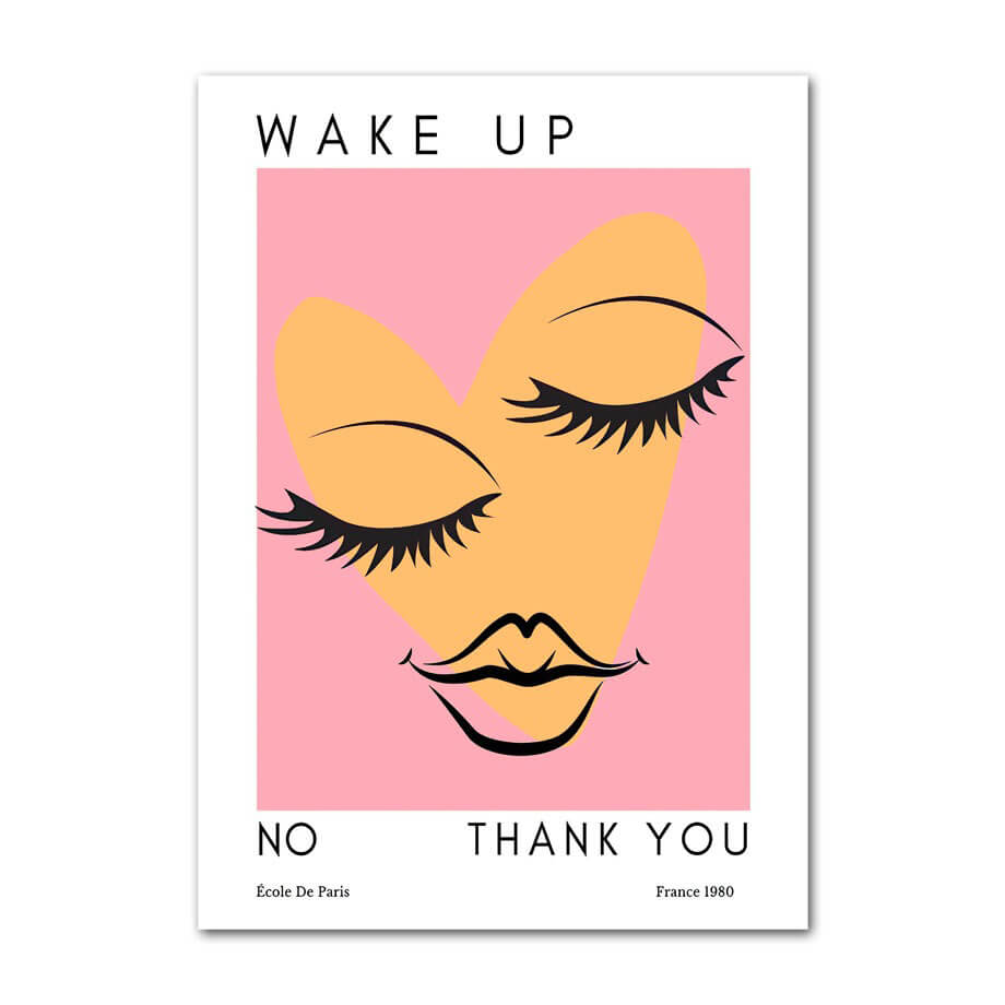 Plakaty na płótnie w pastelowym różu do galerii ściennych