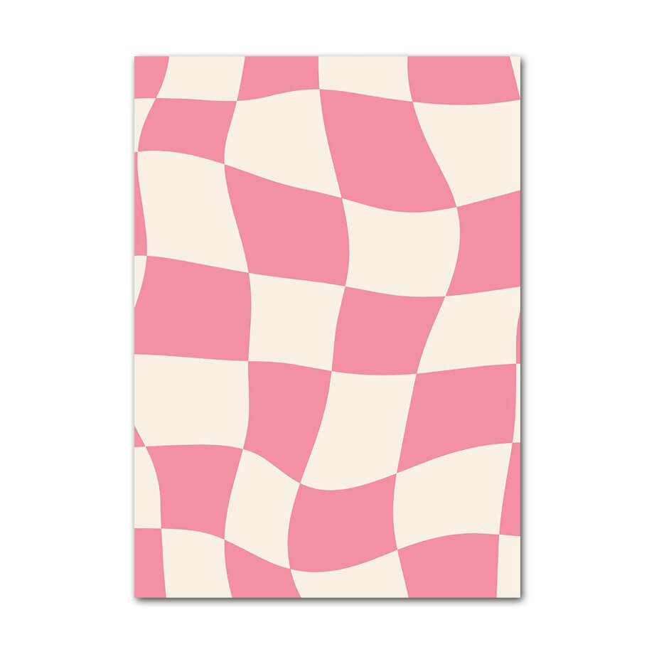 Plakaty na płótnie w pastelowym różu do galerii ściennych