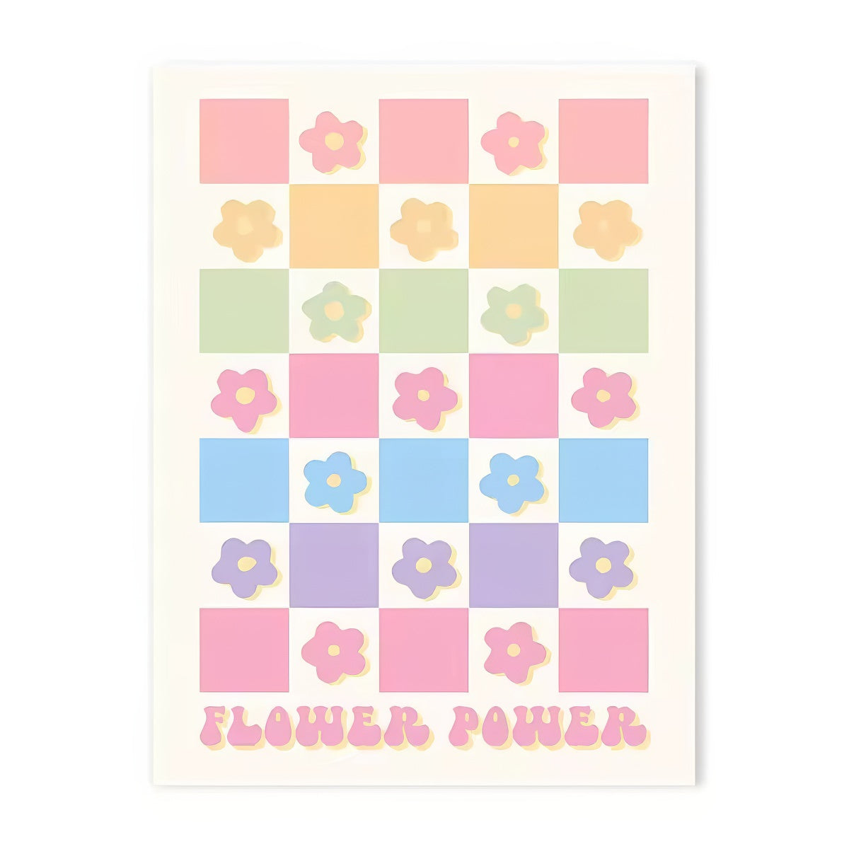 Pastelowa Kolekcja Plakatów na Płótnach z Kolazami Pozytywnych Wibracji