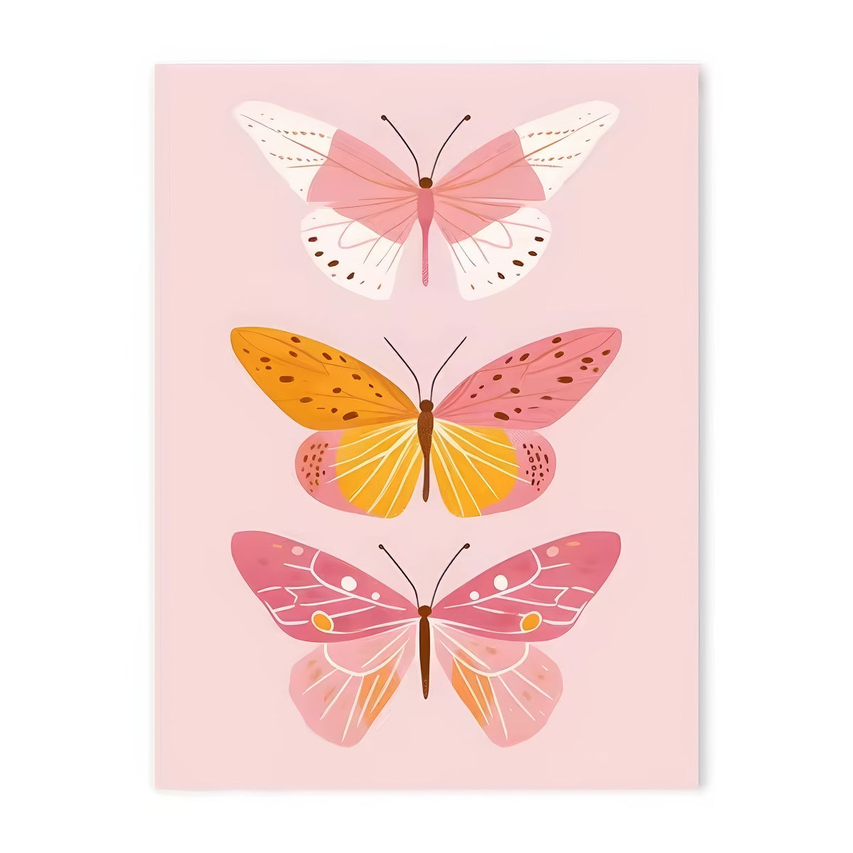 Pastelowa Kolekcja Plakatów na Płótnach z Kolazami Pozytywnych Wibracji