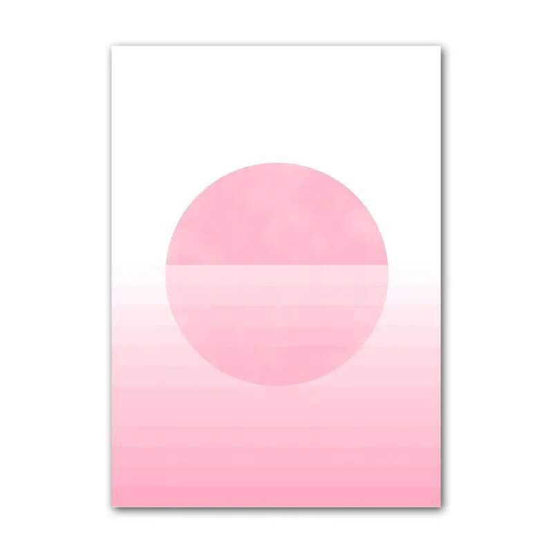 Fioletowe plakaty na płótnie z minimalistyczną sztuką